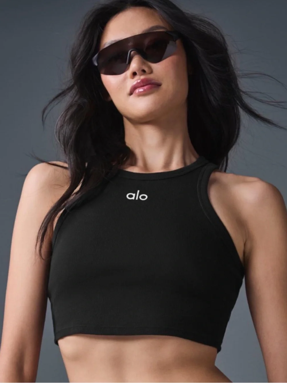 ALO Yoga Black Aspire Tank
